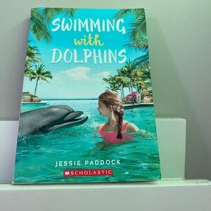 Scholastic Swimming with Dolphins Book - Blue and Green
